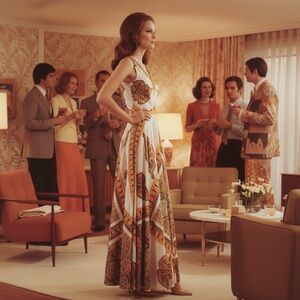 Vintage 1960s Maxi Dress by Elinor Gay